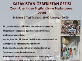 Kazakistan-Özbekistan Gezisi Bilgilendirme Toplantı Daveti