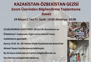 Kazakistan-Özbekistan Gezisi Bilgilendirme Toplantı Daveti
