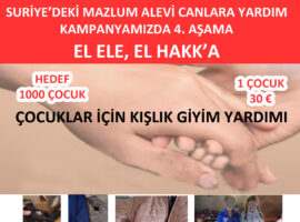 El Ele – El Hakka Kampanyası 4: BENİ ISIT- ÇOCUKLAR ÜŞÜMESİN Kampanyası Devam ediyor.