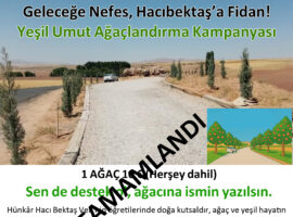 Hacıbektaş Ağaçlandırma Kampanyası